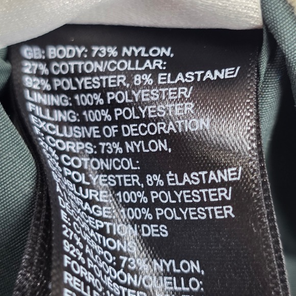 The North Face Vest Women S Green Reversible Quilted Sherpa Fleece Bomber - Picture 8 of 11